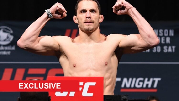 Jake Ellenberger weighing-in with exclusive label
