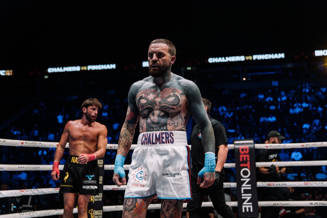 Aaron Chalmers reacts to his win over Jack Fincham at BKFC 81