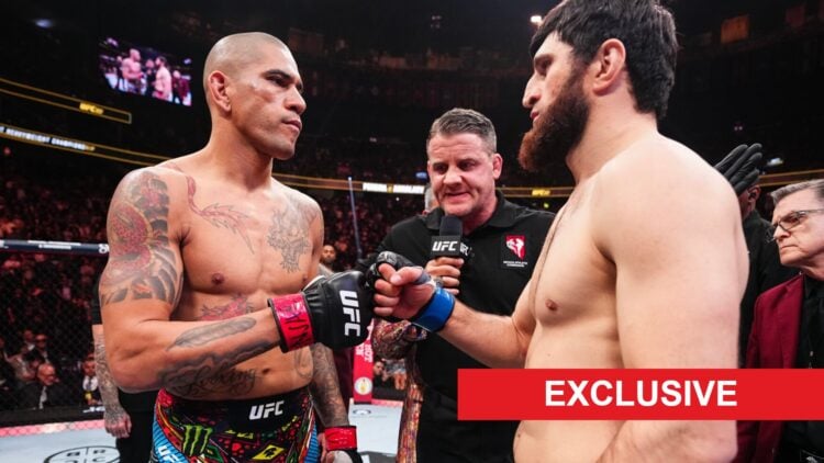 Alex Pereira and Magomed Ankalaev face off at UFC 313, inset exclusive banner