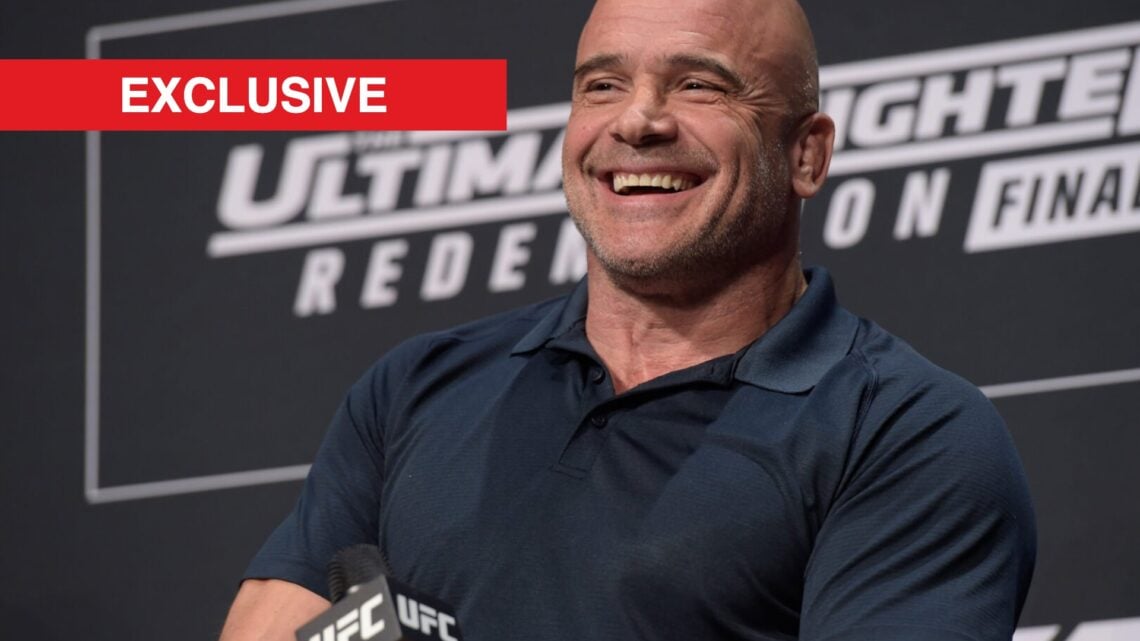 Bas Rutten laughs on the International Fight Week Legends Panel in 2017.