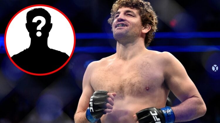 Ben Askren prepares to face Robbie Lawler at UFC 235, inset mystery icon