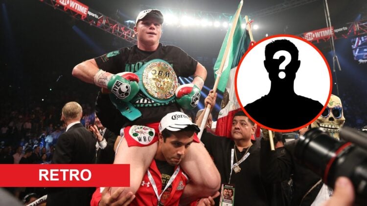 Center: Canelo Alvarez celebrates in the ring after his WBC light middleweight title fight win over Josesito Lopez in September, 2012. Insert: Myst...