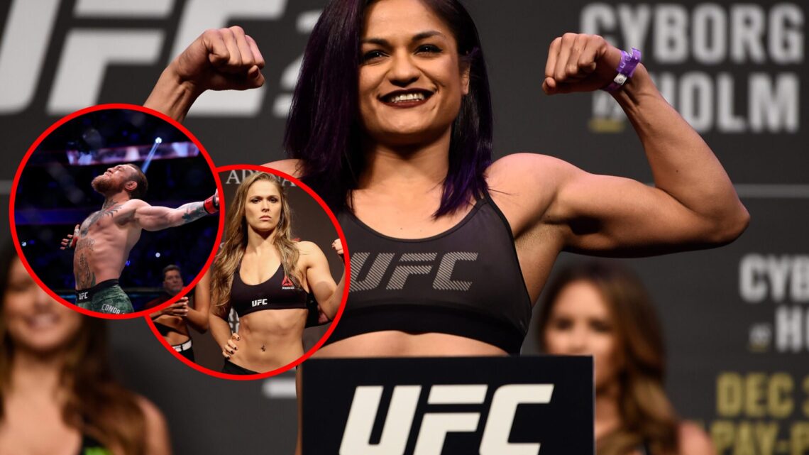 Cynthia Calvillo at UFC 219 weigh-ins, Ronda Rousey at UFC 193 weigh-ins, Conor McGregor at UFC 246
