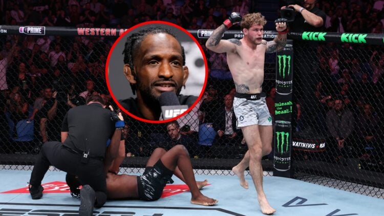 Jake Matthews walks away after near-finish of Neil Magny at UFC Perth