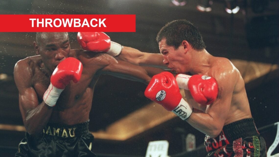 Julio Cesar Chavez punched David Kamau