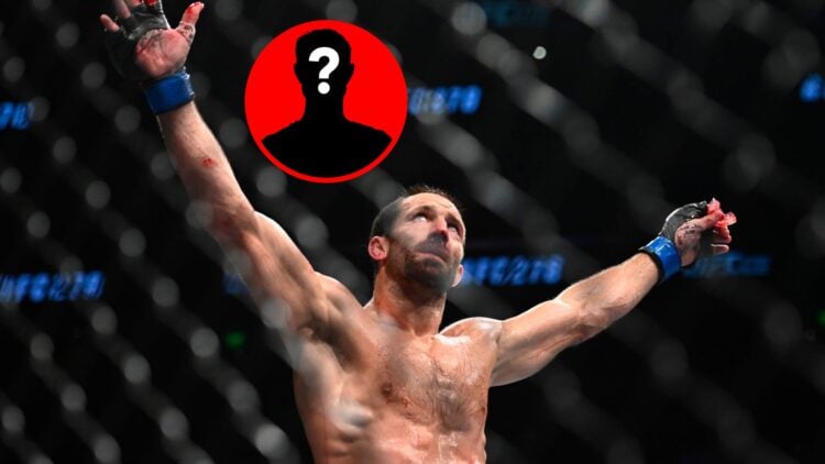 Luke Rockhold in the Octagon at UFC 278