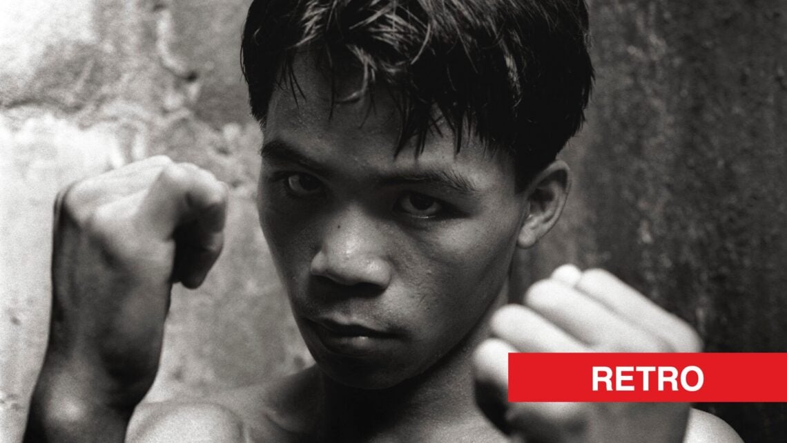 Manny Pacquiao posing for photo in his early teens