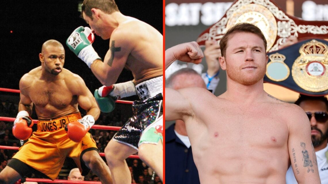 Canelo Alvarez weighing-in to fight Edgar Berlanga and Roy Jones Jr sized up Joe Calzaghe during their fight