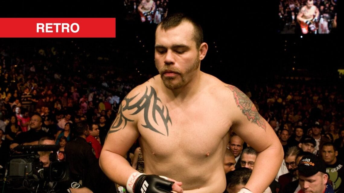 Tim Sylvia enters the Octagon for his fight against Antonio Nogueira at UFC 81