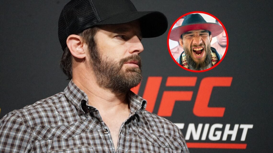 UFC matchmaker Sean Shelby at UFC Fight Night event, Juan Archuleta posing at Bellator event