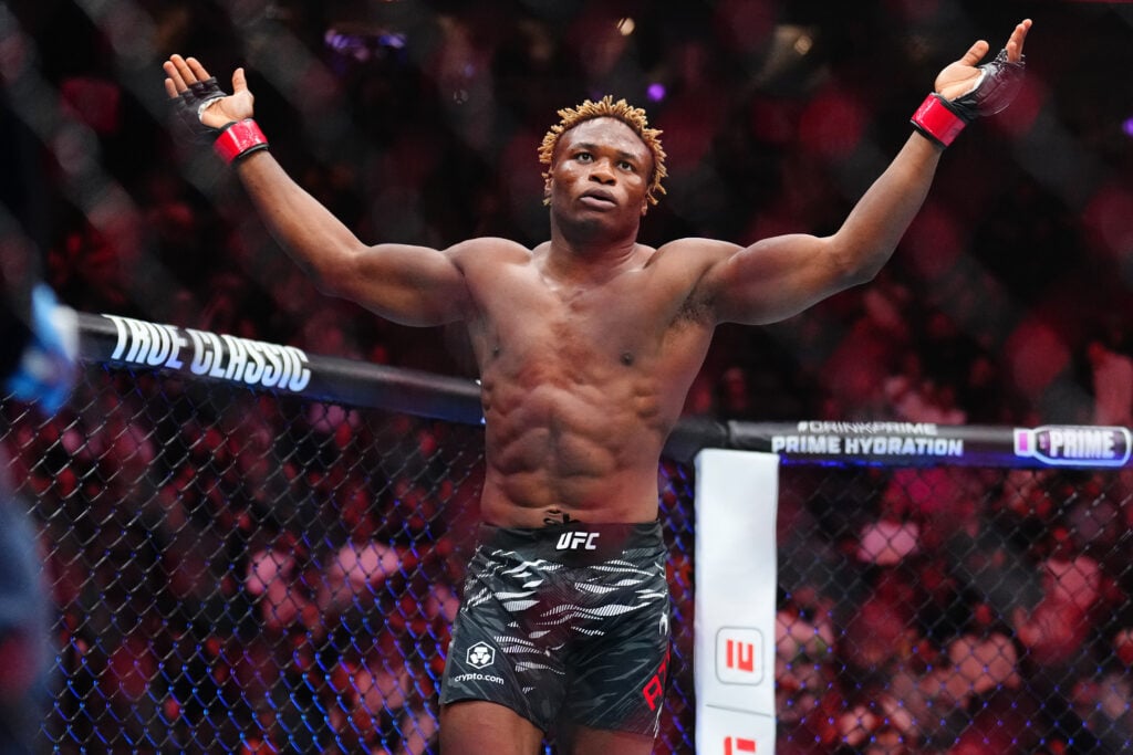 Ateba Gautier celebrates UFC 320 win