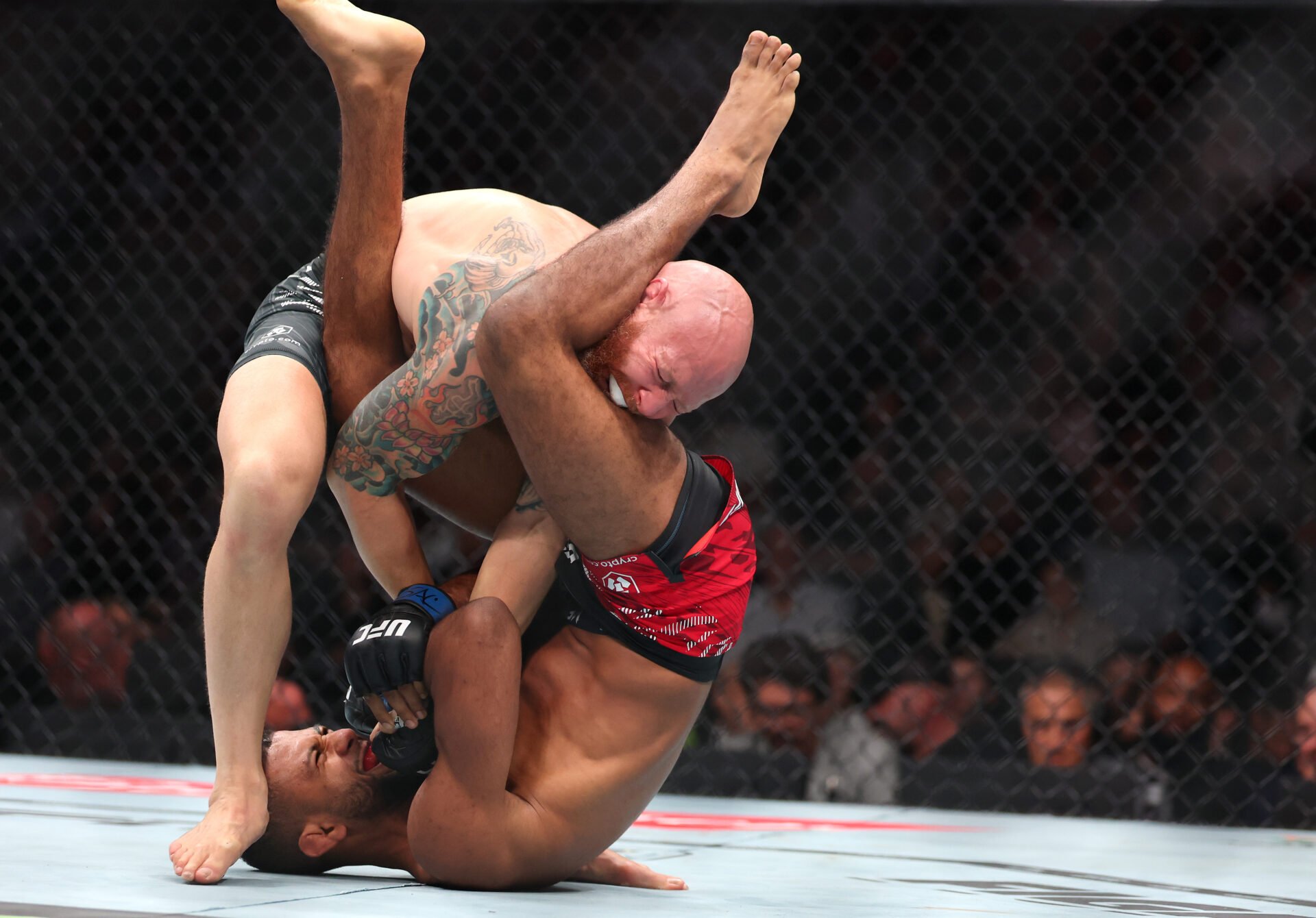 Josh Emmett gets submitted by Youssef Zalal at UFC 320