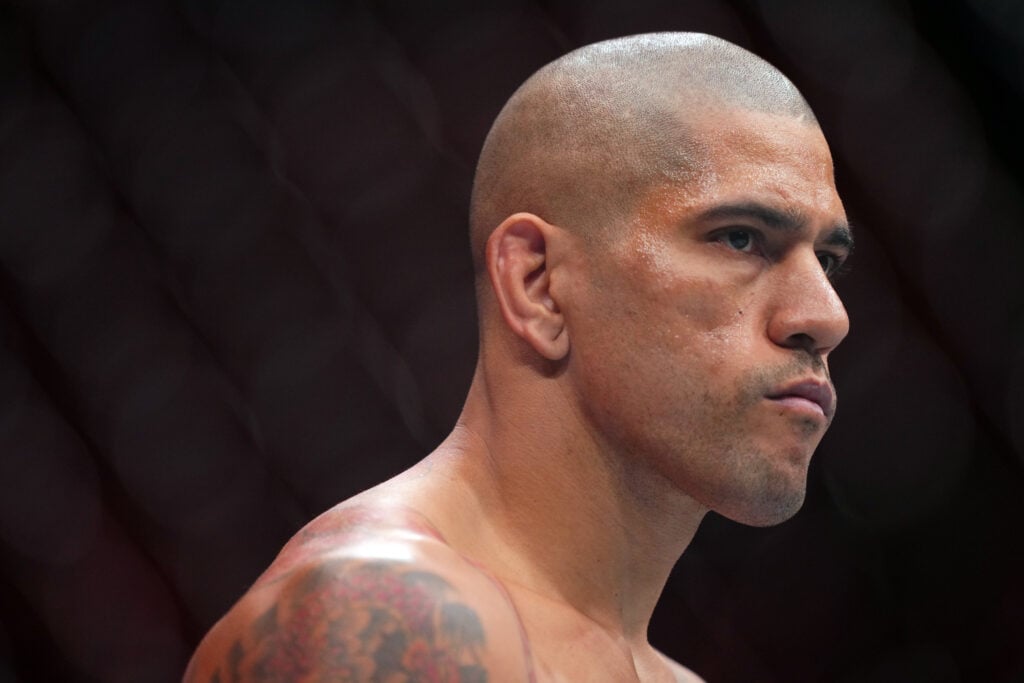 Alex Pereira in the Octagon ahead of his light heavyweight title fight with Magomed Ankalaev at UFC 320 in October, 2025.
