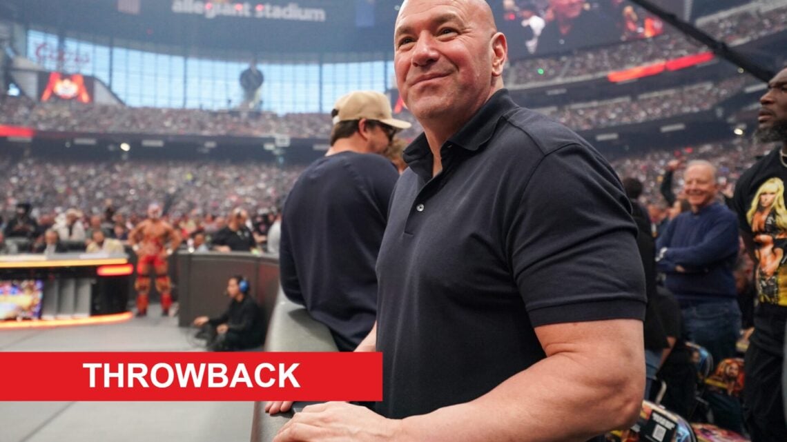 Dana White attends Wrestlemania 41 Saturday in April, 2025.