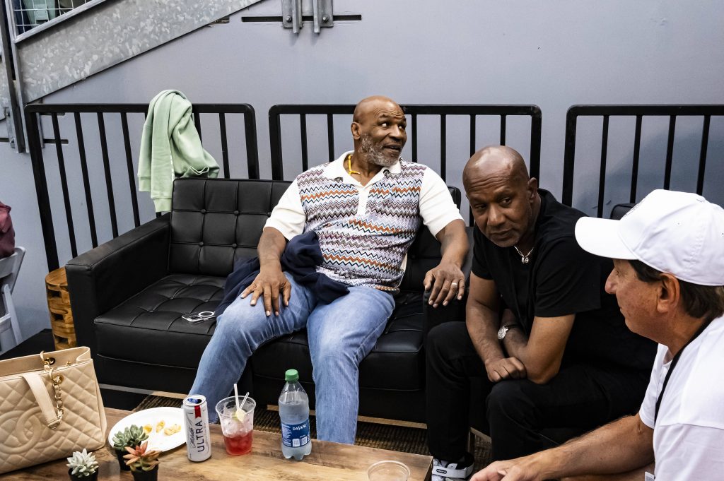 Mike Tyson attends a UTS Tennis event.
