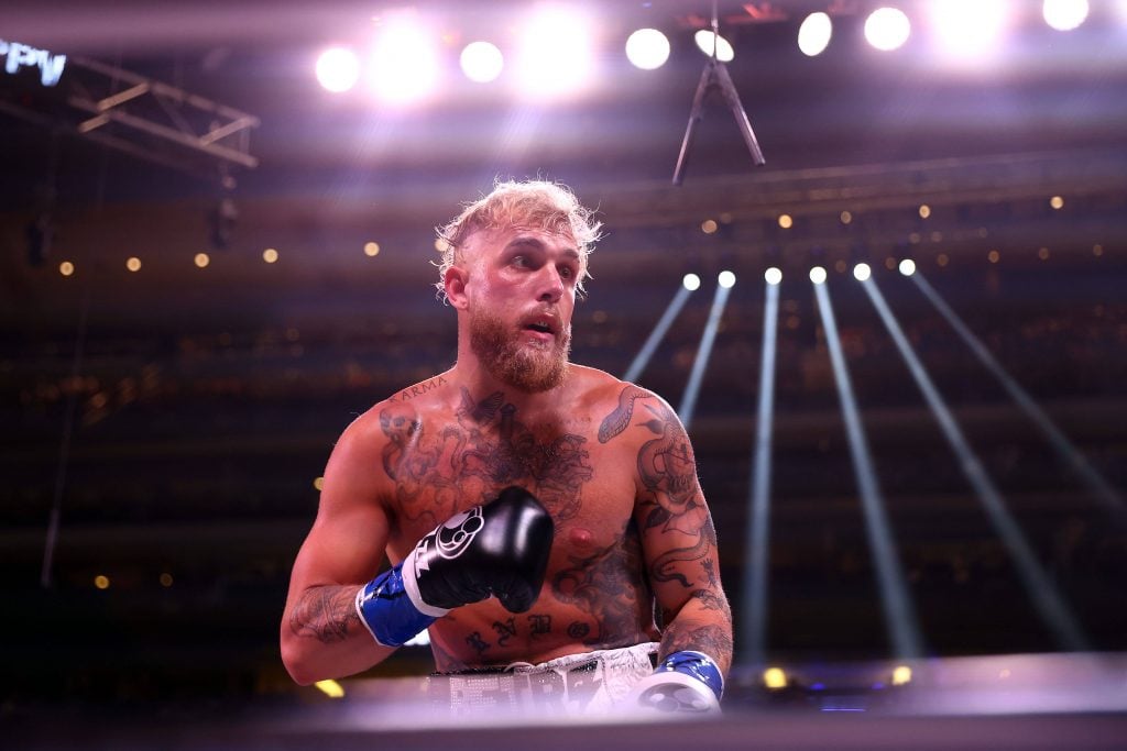 Boxing: Paul vs Silva Oct 29, 2022; Glendale, Arizona, USA; Jake Paul fights against Anderson Silva at Desert Diamond Arena. Glendale Desert Diamond Arena Arizona USA, EDITORIAL USE ONLY PUBLICATIONxINxGERxSUIxAUTxONLY Copyright: xMarkxJ.xRebilasx 20221029_gav_su5_109