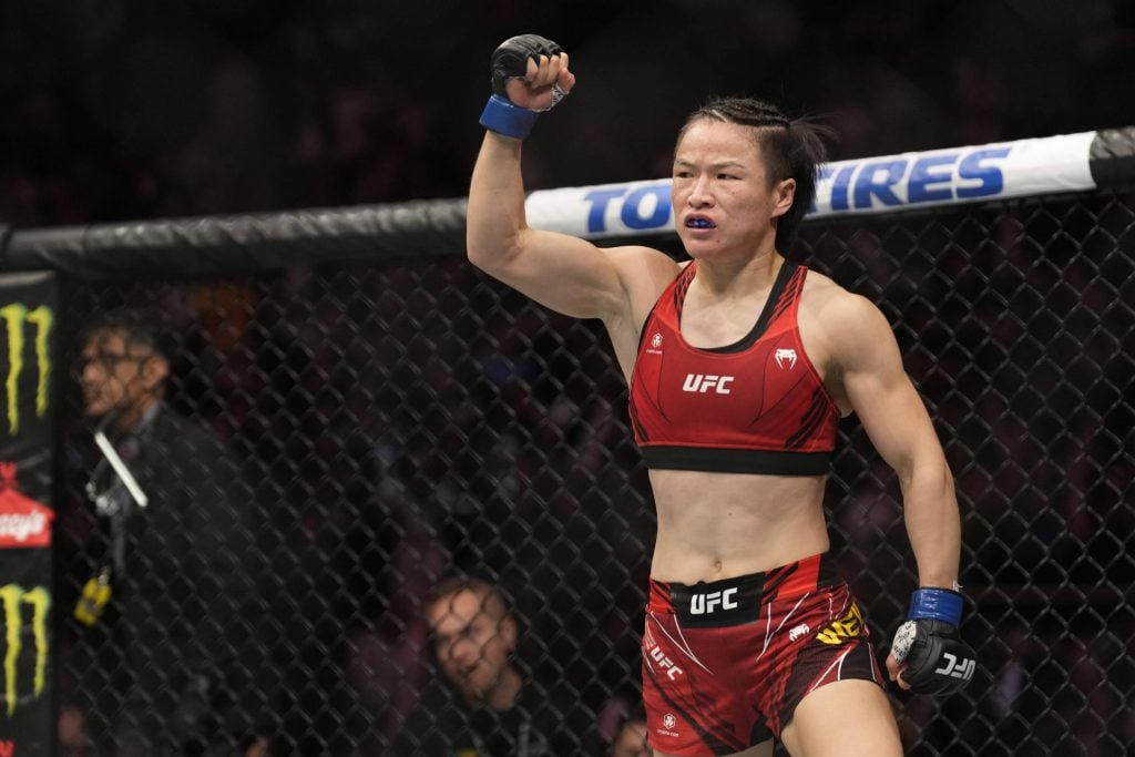 UFC 292 features Zhang Weili defending her strawweight belt