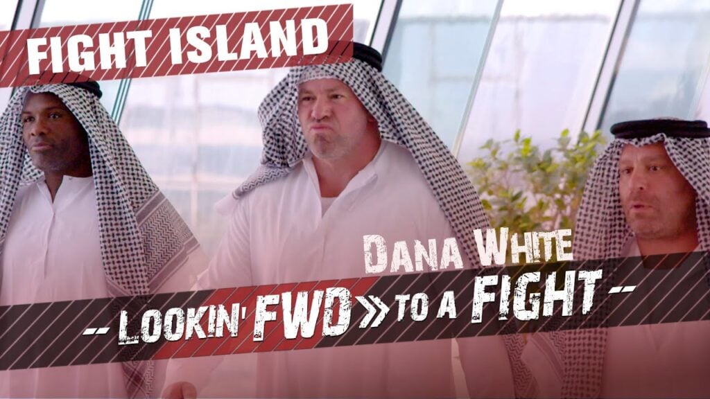 Din Thomas, Dana White and Matt Serra on a UFC episode.