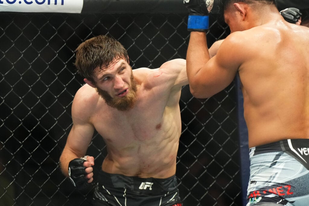 MMA: UFC Fight Night - Nurmagomedov vs Martinez Mar 11, 2023; Las Vegas, Nevada, USA; Said Nurmagomedov (red gloves) fights Jonathan Martinez (blue gloves) during UFC Fight Night at Virgin Hotel. Las Vegas Virgin Hotel Nevada USA, EDITORIAL USE ONLY PUBLICATIONxINxGERxSUIxAUTxONLY 20230311_szo_ac4_0162