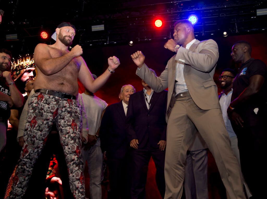 Tyson Fury vs Francis Ngannou press conference, PK, Pressekonferenz Tyson Fury vs Francis Ngannou kick off press conference held at Here at Outernet Charing Cross Road London uk 7.9.2023 Editorial Use Only, Credit:Dean Fardell Avalon PUBLICATIONxNOTxINxUKxFRAxUSA xAvalonx 0803631168