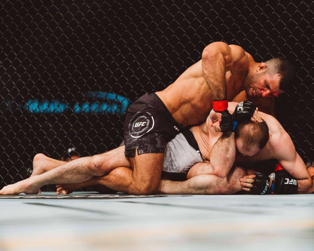 March 8, 2020, Las Vegas, Nevada, USA: Middleweight Bout Rodolfo Vieira (Red Corner) vs Saparbeg Safarov (Blue Corner) at UFC 248. Las Vegas USA - ZUMA 20200308_mda_s253_766 
