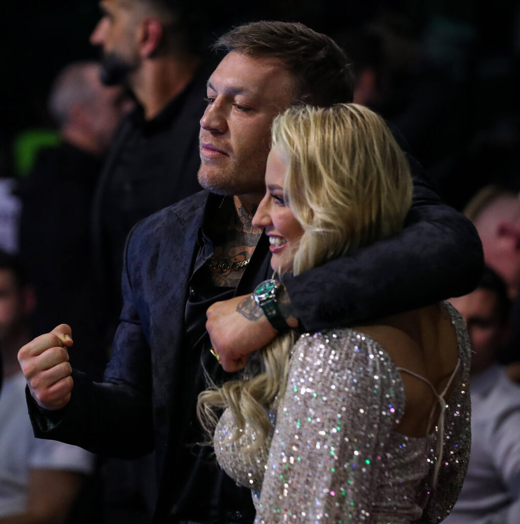 Katie Taylor vs Chantelle Cameron, 3 Arena, Dublin 20 5 2023 Undisputed Super Lightweight Championship Conor McGregor and Ebanie Bridges Conor McGregor and Ebanie Bridges 20 5 2023 PUBLICATIONxNOTxINxUKxIRLxFRAxNZL Copyright: x INPHO GaryxCarrx JACK0146