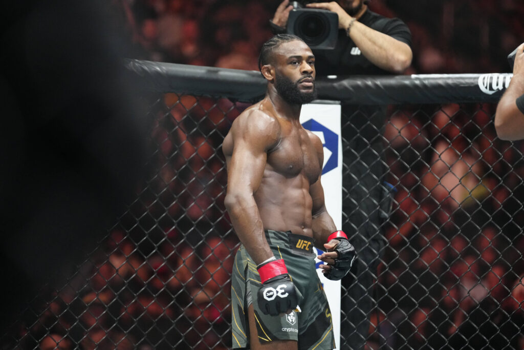 May 6, 2023, Newark, NJ, Newark, NJ, United States: Newark, NJ - May 6: Aljamain Sterling prepares to fight in a Bantamweight bout at UFC 288: Sterling v Cejudo at Prudential CEnter on May 6, 2023 in Newark, NJ Newark, NJ United States - ZUMAp175 20230506_zsa_p175_226 