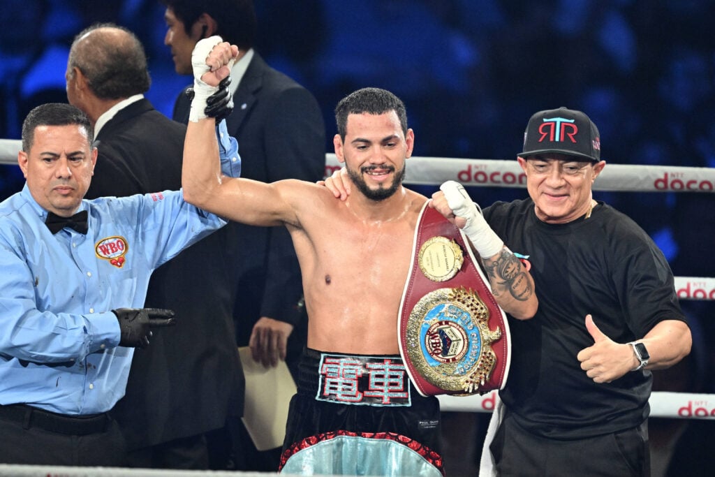 Robeisy Ramirez after his WBO Featherweight title bout at Ariake Arena Tokyo, Japan.