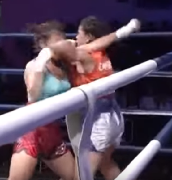 Elbow to the face in a Lethwei fight in a collection of knockouts.