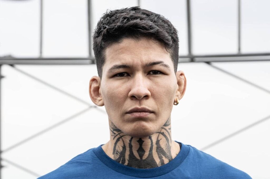 August 15, 2023, New York, New York, United States: PFL fighter Larissa Pacheco visits Empire State Building in New York on August 15, 2023 ahead of featherweight semifinal fights New York United States - ZUMAr339 20230815_znp_r339_015 