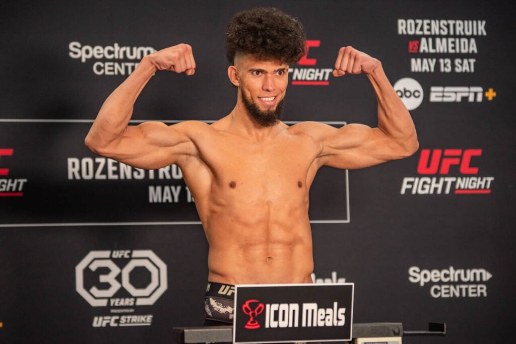 May 12, 2023, Charlotte, NC, North Carolina, USA: CHARLOTTE, NORTH CAROLINA - May 12: Johnny Walker weighs in at 205.5lb ahead of his fight at UFC Fight Night: Rozenstruik vs Almeida on May 12th, 2023 at Spectrum Center in Charlotte, North Carolina, United States. Charlotte, NC USA - ZUMAp175 20230512_zsa_p175_016 