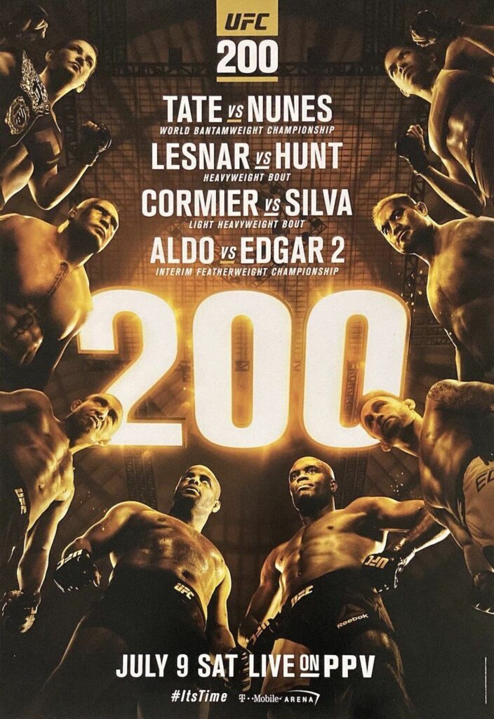 UFC 200 promotional poster