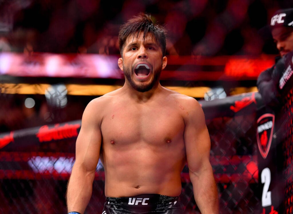 February 17, 2024, Anaheim, California, USA: MERAB DVALISHVILI (16-4) of Tbilisi, Georgia defeats HENRY CEJUDO (16-3) of Los Angeles, California by unanimous decision (29-28, 29-28, 29-28) during UFC 298 at the Honda Center, Anaheim, California Anaheim USA - ZUMAo117 20240217_zsp_o117_037 